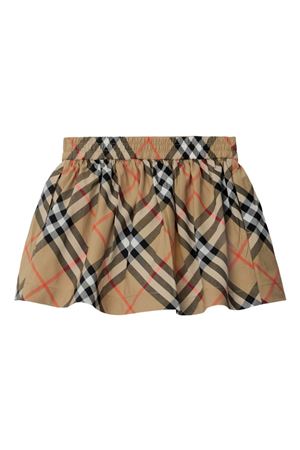 gonna in cotone marrone BURBERRY KIDS | 8096416B9368